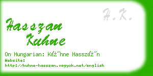 hasszan kuhne business card
